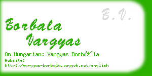 borbala vargyas business card